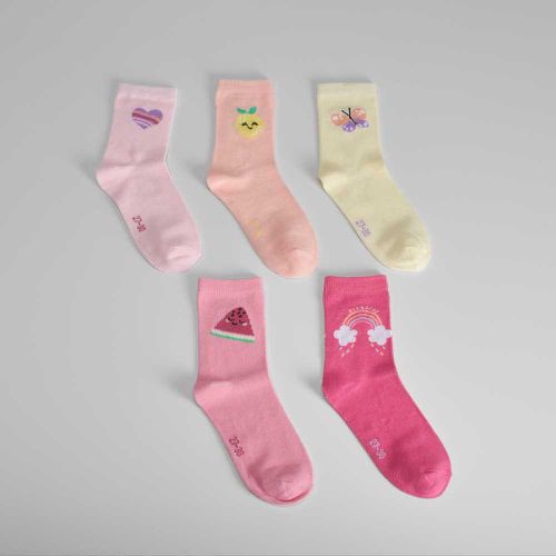 Pack 5x calcetines largos estampado caña niños - Color: - Merkal - Modalova