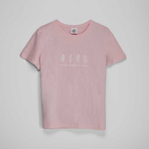 Camiseta manga corta rosa mujer - Color: - NYC - Modalova