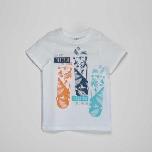 Camiseta blanca skate niño - Color: - Seven Five - Modalova