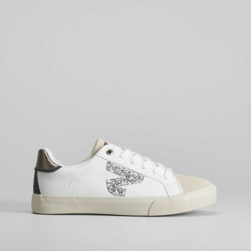 Sneaker blanco logo glitter - Talla: 36 - NYC - Modalova