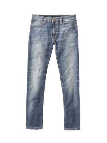 Skinny Lin Authentic Repair Mid Waist Tight Fit Men's Organic Jeans W36/L32 Sustainable Denim - Nudie Jeans - Modalova