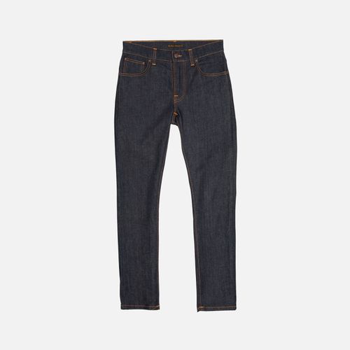 Grim Tim Dry True Navy Mid Waist Slim Fit Men's Organic Jeans W24/L32 Sustainable Denim - Nudie Jeans - Modalova