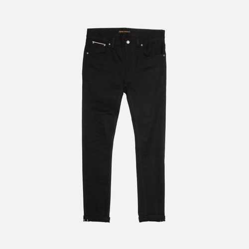 Lean Dean Dry Selvage Mid Waist Slim Tapered Fit Organic Selvedge Jeans W24/L28 Sustainable Denim - Nudie Jeans - Modalova