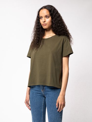 Lisa Tee Army Women's Organic T-shirts Small Sustainable Clothing - Nudie Jeans - Modalova