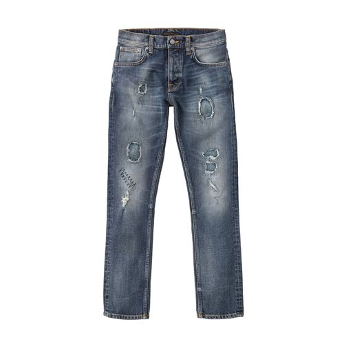 Grim Tim Dusky Bay Mid Waist Slim Fit Men's Organic Jeans W26/L32 Sustainable Denim - Nudie Jeans - Modalova