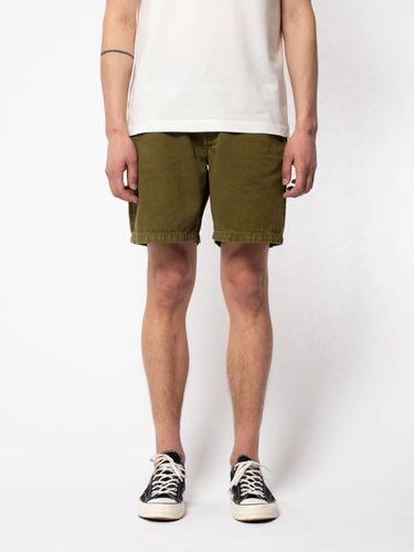 Luke Worker Shorts Rigid Twill Army Men's Organic Twill Shorts W24 Sustainable Clothing - Nudie Jeans - Modalova