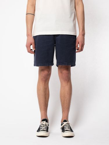 Luke Worker Shorts Rigid Twill Navy Men's Organic Twill Shorts W24 Sustainable Clothing - Nudie Jeans - Modalova