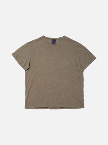 Roffe Slub T-Shirt Pale Olive Men's Organic T-shirts Small Sustainable Clothing - Nudie Jeans - Modalova