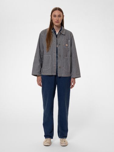 Eva Hickory Striped Jacket / Women's Organic Jackets Large Sustainable Clothing - Nudie Jeans - Modalova