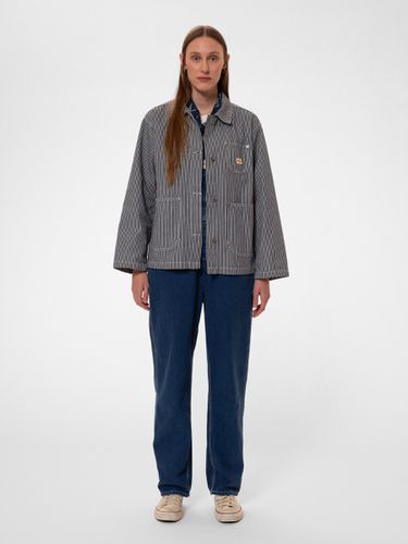 Eva Hickory Striped Jacket / Women's Organic Jackets Small Sustainable Clothing - Nudie Jeans - Modalova