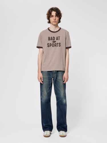 Ricky Bad At Sport T-Shirt Beigemelange Men's Organic T-shirts Small Sustainable Clothing - Nudie Jeans - Modalova