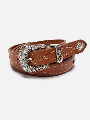 Western Embellished Belt Toffee Organic Belts 65 cm Sustainable Clothing - Nudie Jeans - Modalova