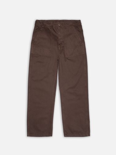 Tuff Tony Fatigue Pants Walnut High Waist Baggy Khakis W24/L28 Sustainable Denim - Nudie Jeans - Modalova