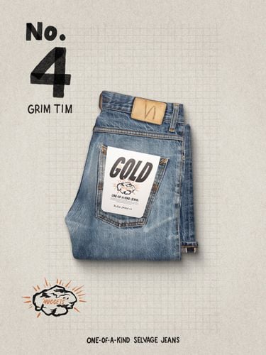 Re-use Gold #4 Men's Organic Jeans W30/L32 Sustainable Clothing - Nudie Jeans - Modalova