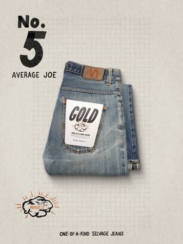 Re-use Gold #5 Men's Organic Jeans W32/L32 Sustainable Clothing - Nudie Jeans - Modalova