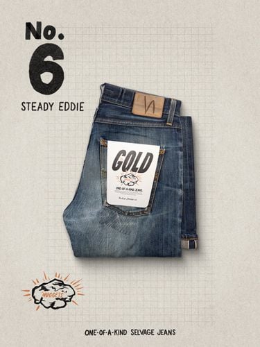 Re-use Gold #6 Men's Organic Jeans W32/L36 Sustainable Clothing - Nudie Jeans - Modalova