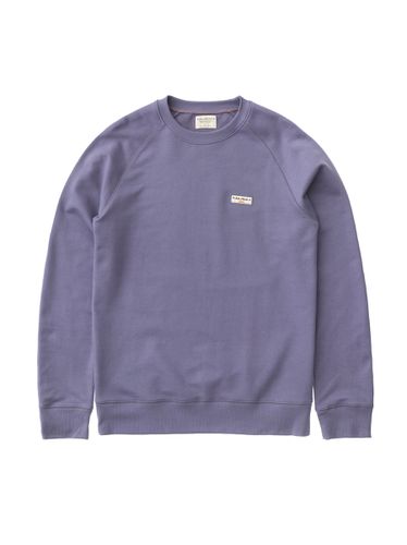 Samuel Logo Sweatshirt Lilac Men's Organic Sweatshirts Medium Sustainable Clothing - Nudie Jeans - Modalova