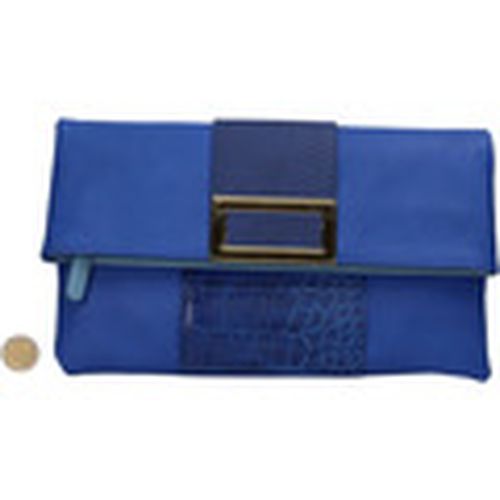 Handtaschen clutch tasche leder blau AR467 - Oltre - Modalova