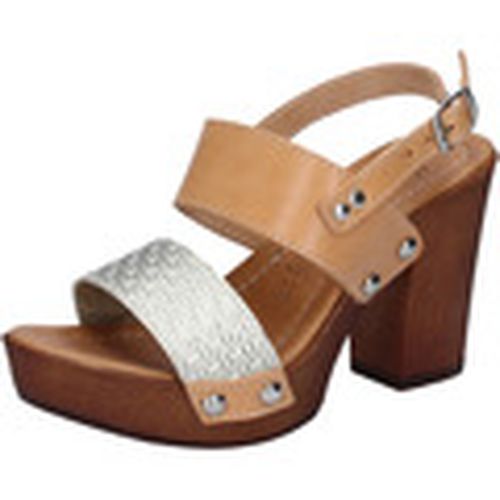 Sandalen sandalen platin leder braun BY516 - Made In Italia - Modalova
