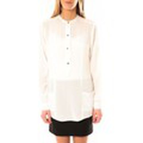 Camisa Alec L/S Tunic W/Out Top Pockets 10097849 Blanc para mujer - Vero Moda - Modalova