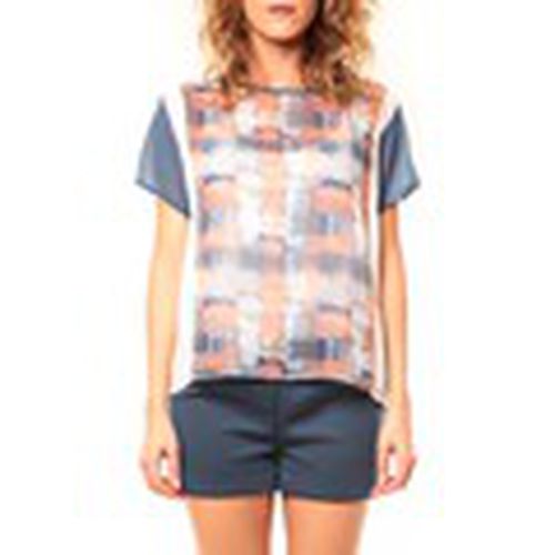 Camiseta T-shirt CQTW14321 Blanc/Bleu para mujer - Coquelicot - Modalova
