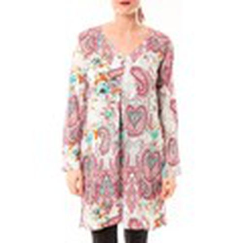 Vestidos Robe Moda H G-0080-3 Blanc/Rose para mujer - Dress Code - Modalova