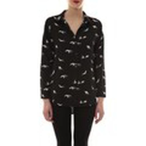 Camisa Chemise Noir Oiseaux Blanc CH105 para mujer - Comme Des Filles - Modalova