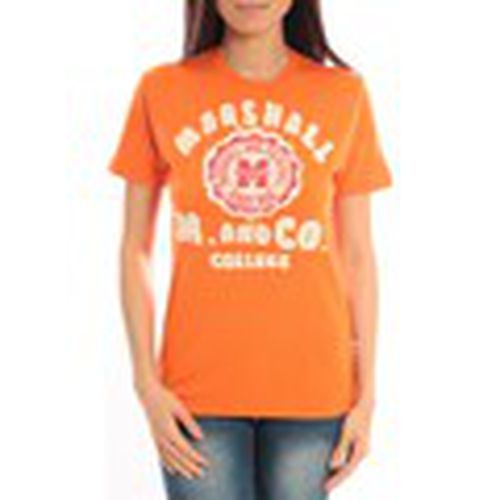 Camiseta T-shirt Marshall Original M and Co 2346 Orange para mujer - Sweet Company - Modalova