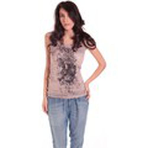 Camiseta tirantes DEBARDEUR CRASH 11Q415 TAUPE para mujer - Rich & Royal - Modalova