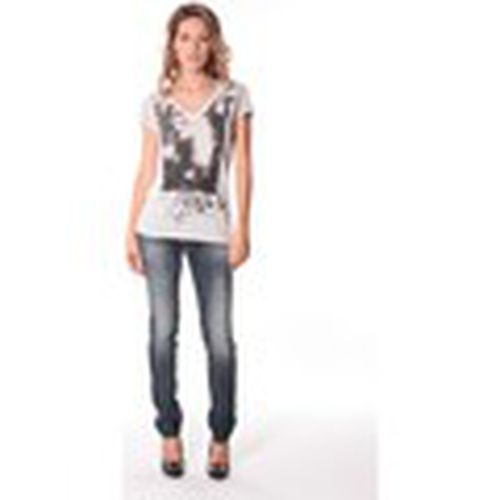 Camiseta Tee-shirt Kate 13q431 Ecru para mujer - Rich & Royal - Modalova