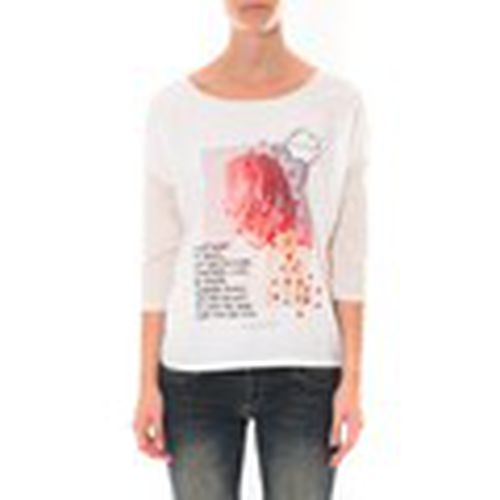 Camiseta Tee shirt Blanc 16425 para mujer - Coquelicot - Modalova