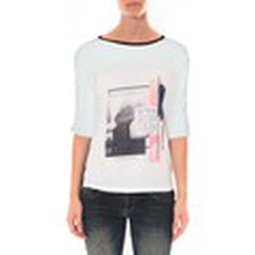 Camiseta Tee shirt Blanc 16409 para mujer - Coquelicot - Modalova