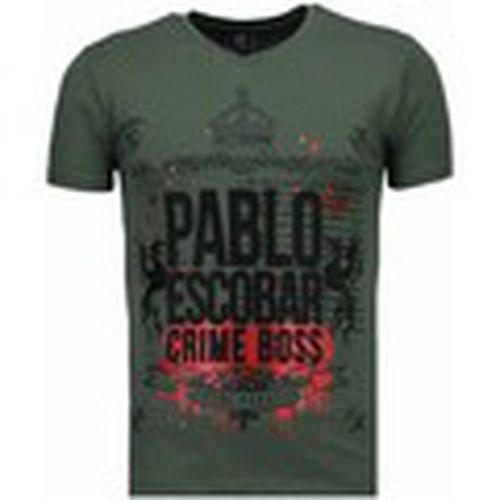 Camiseta Pablo Escobar Boss Rhinestone para hombre - Local Fanatic - Modalova