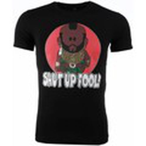 Camiseta Ateam Mr.T Shut Up Fool Print para hombre - Local Fanatic - Modalova