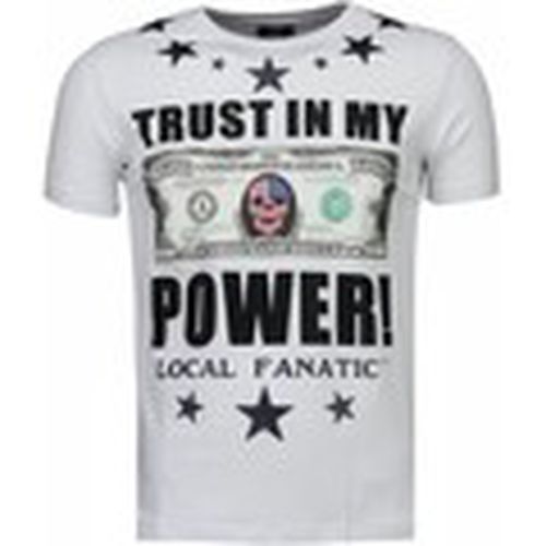 Camiseta Trust In My Power Rhinestone para hombre - Local Fanatic - Modalova