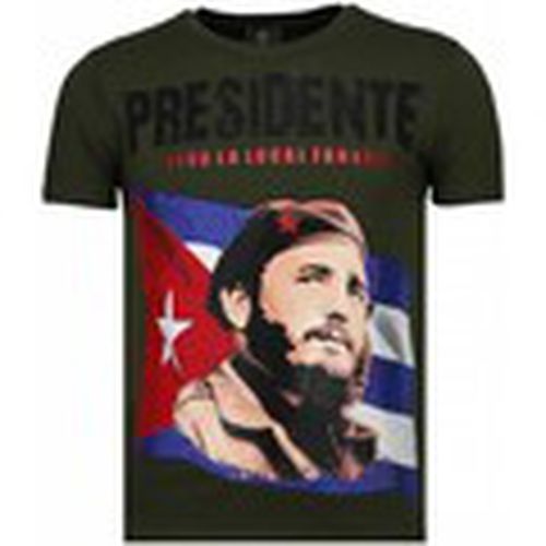 Camiseta Che Guevara Comandante Rhinestone para hombre - Local Fanatic - Modalova
