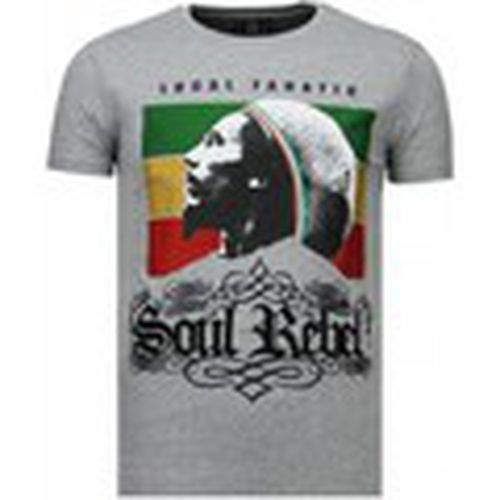 Camiseta Soul Rebel Bob Rhinestone para hombre - Local Fanatic - Modalova