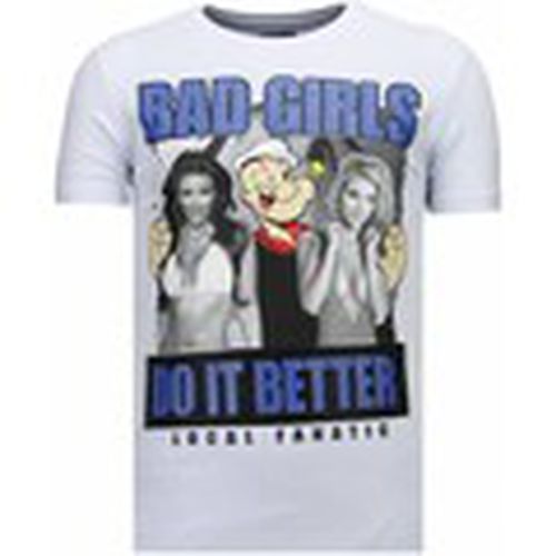 Camiseta Bad Girls Do It Better Rhinestone para hombre - Local Fanatic - Modalova