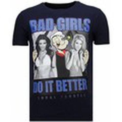 Camiseta Bad Girls Do It Better Rhinestone para hombre - Local Fanatic - Modalova