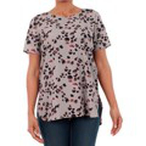 Camiseta 10193524 VMBALI SLIT S/S TOP SB8 FROST GRAY / STASIA para mujer - Vero Moda - Modalova