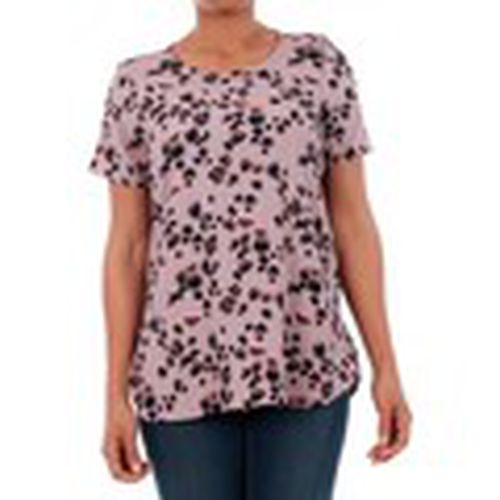 Camiseta 10193524 VMBALI SLIT S/S TOP SB8 FROST GRAY / SEA FOG para mujer - Vero Moda - Modalova