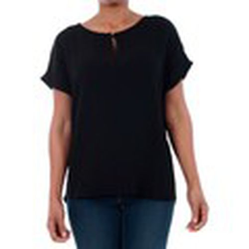 Camiseta 10158786 VMASTA SS BLOUSE NOOS BLACK para mujer - Vero Moda - Modalova