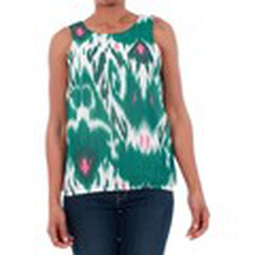 Camiseta tirantes 10193729 VMMARRAKECH SNOW WHITE / GREEN para mujer - Vero Moda - Modalova