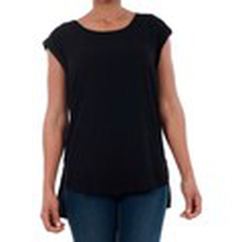 Camiseta tirantes 10185237 VMNEWMAKER SS OPEN BACK TOP LCS BLACK para mujer - Vero Moda - Modalova