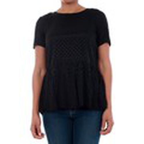 Camiseta 10191474 VMISOLDE TIE S/S TOP SB2 BLACK para mujer - Vero Moda - Modalova