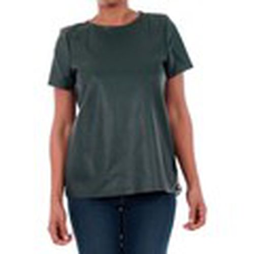 Camiseta 10188470 VMRINA LACE BUTTER S/S TOP LCS GREEN GABLES para mujer - Vero Moda - Modalova