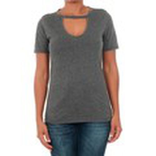 Camiseta 15146555 ONLCHOCKER TRULY C NECK S/S TOP JRS PHANTOM para mujer - Only - Modalova