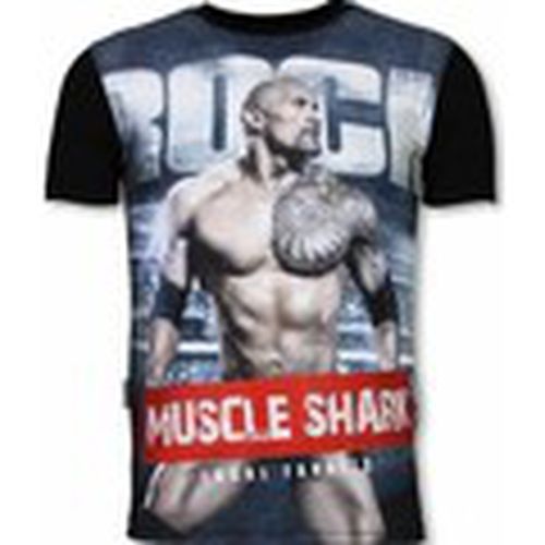 Camiseta Muscle Shark Rock Digital para hombre - Local Fanatic - Modalova