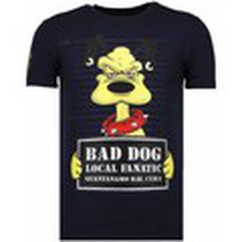 Camiseta Bad Dog Rhinestone para hombre - Local Fanatic - Modalova
