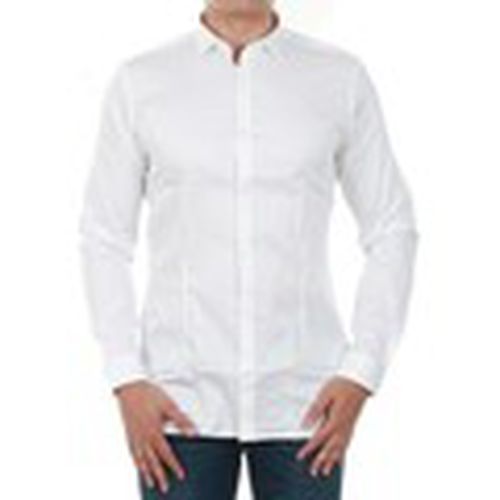 Camisa manga larga 12097662 JJPRPARMA SHIRT L/S NOOS WHITE/SUPER SLIM para hombre - Jack & Jones - Modalova